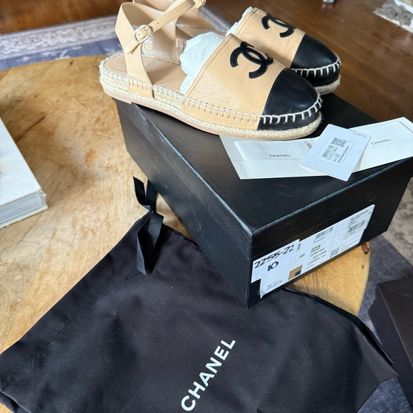 Chanel Lambskin Espadrilles - Picture 3 of 10